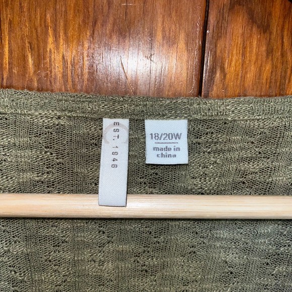 Est. 1946 Cottagecore Coastal Festival Green Cozy Boxy Tshirt Women's 18/20W - Picture 3 of 8